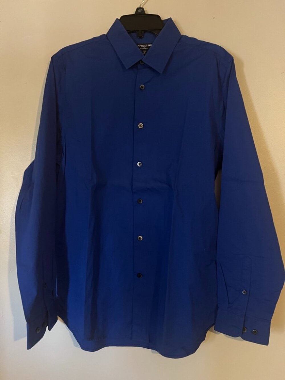 † Express 1MX Modern Fit Blue Dress Shirt Mens Medium